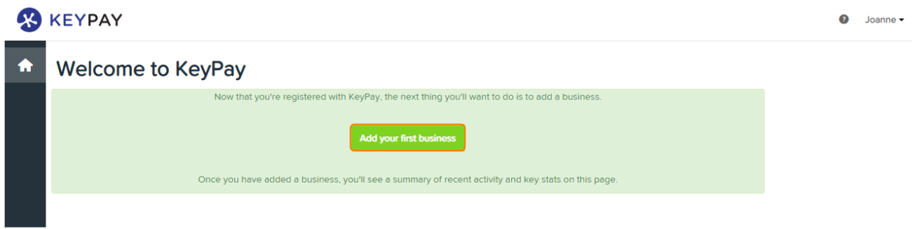 Add business details page in Employee Hero Payroll dashboard
