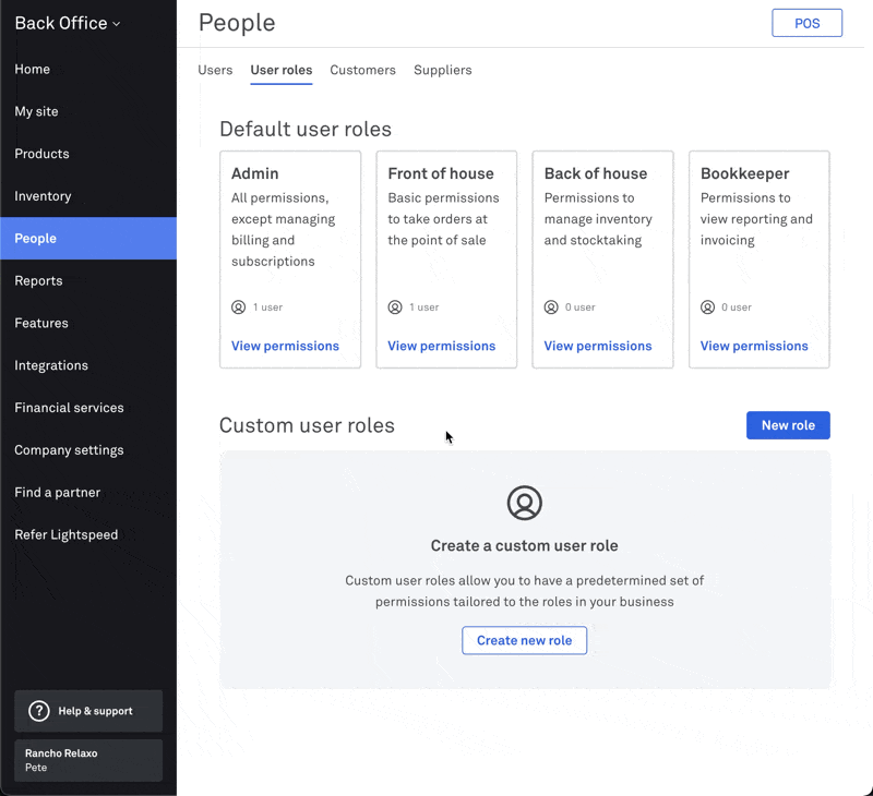 Create Role Screenshot