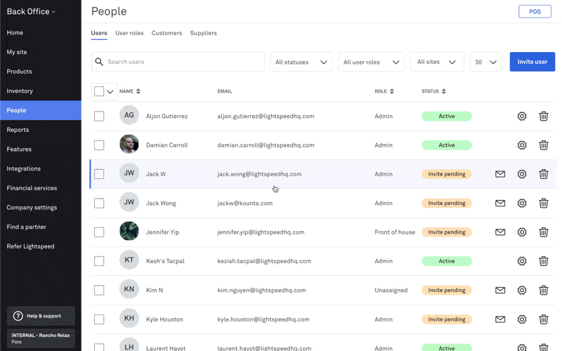 Assign Role to User Screenshot