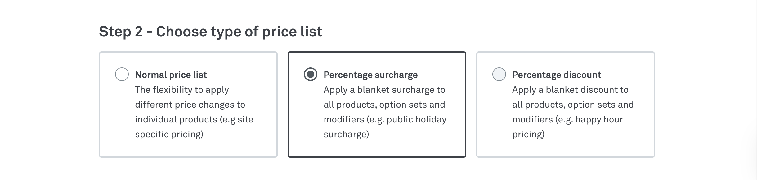 Percentage Surcharge Price List.png