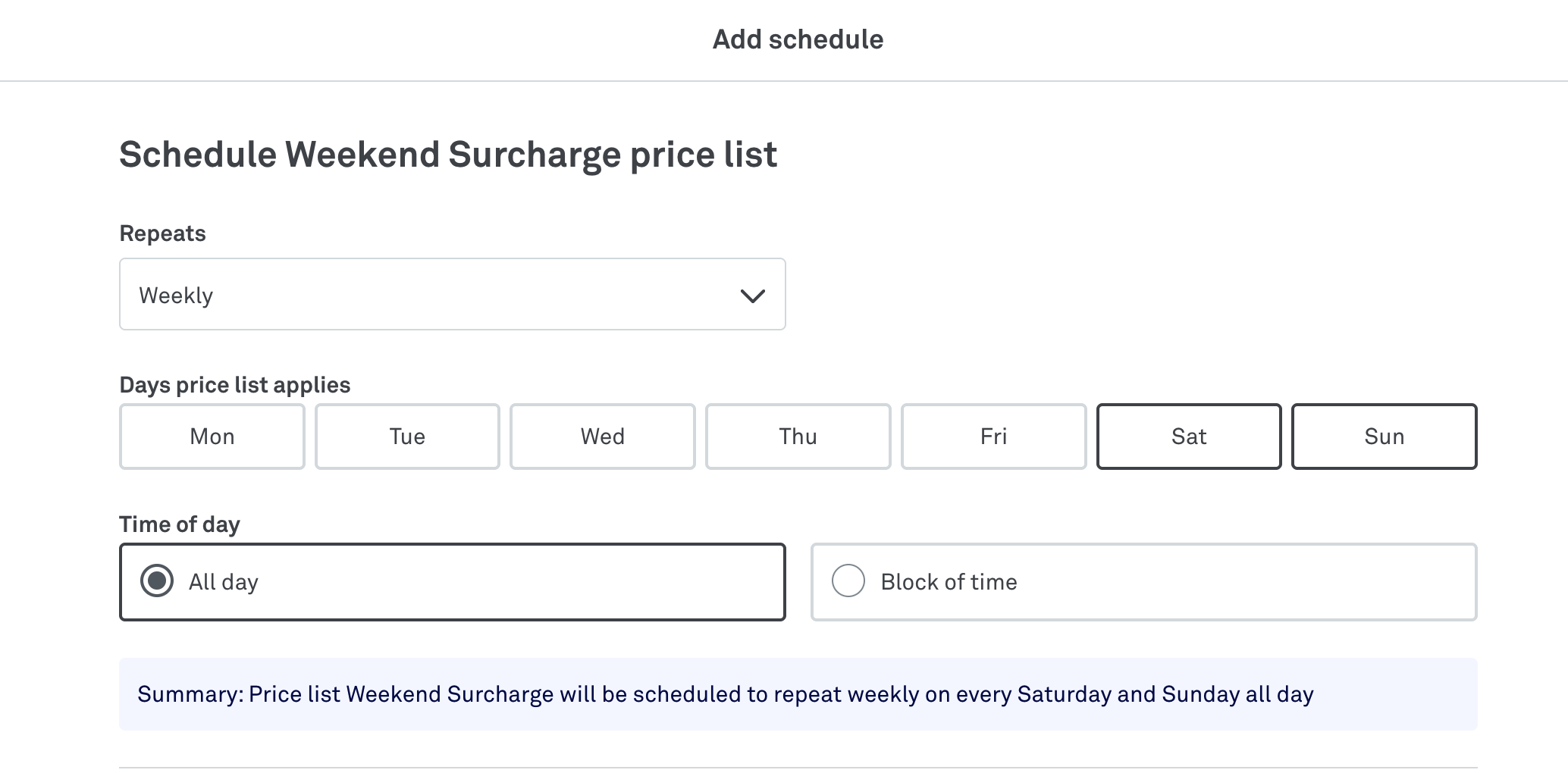Weekend surcharge schedule.png