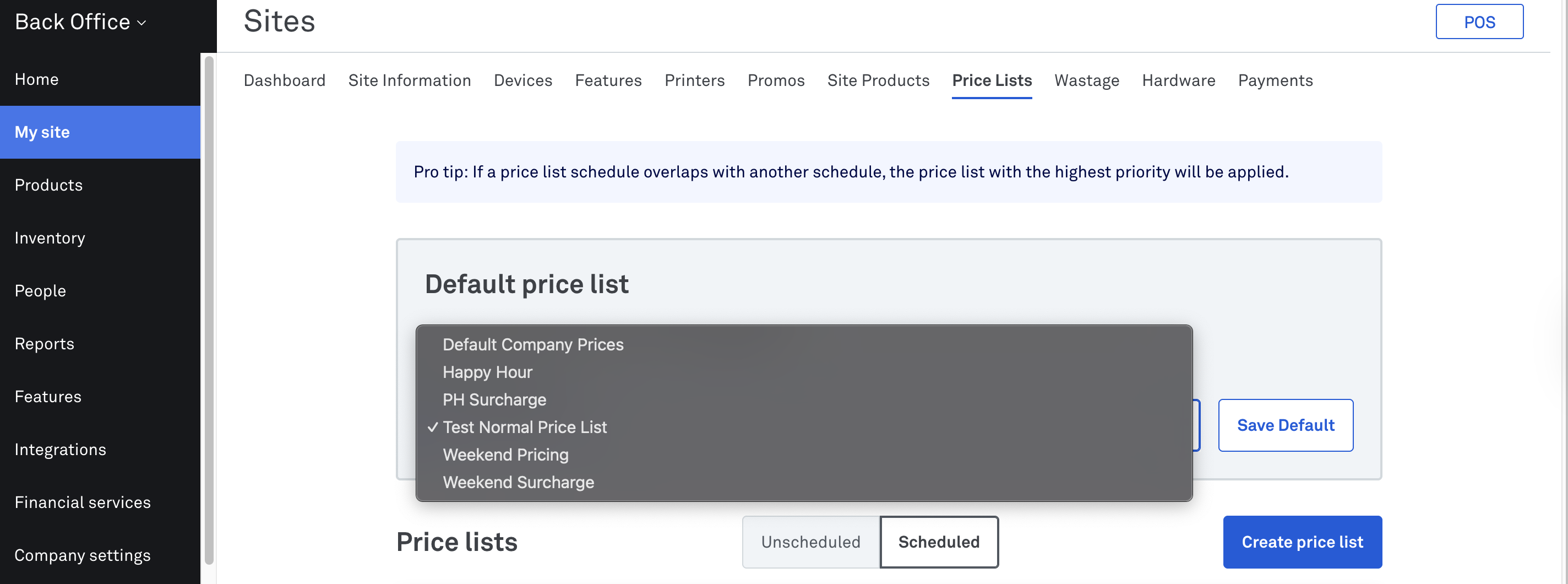 Save default price list.png
