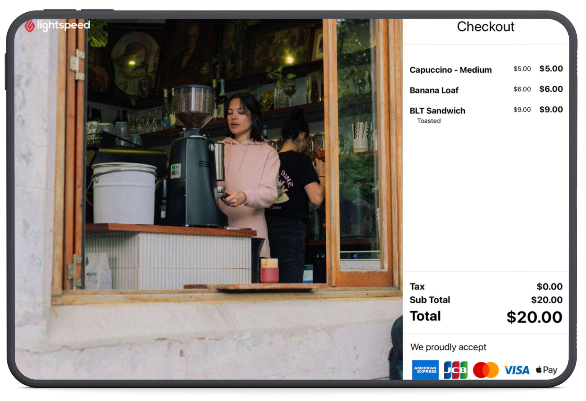 Checkout screen Display