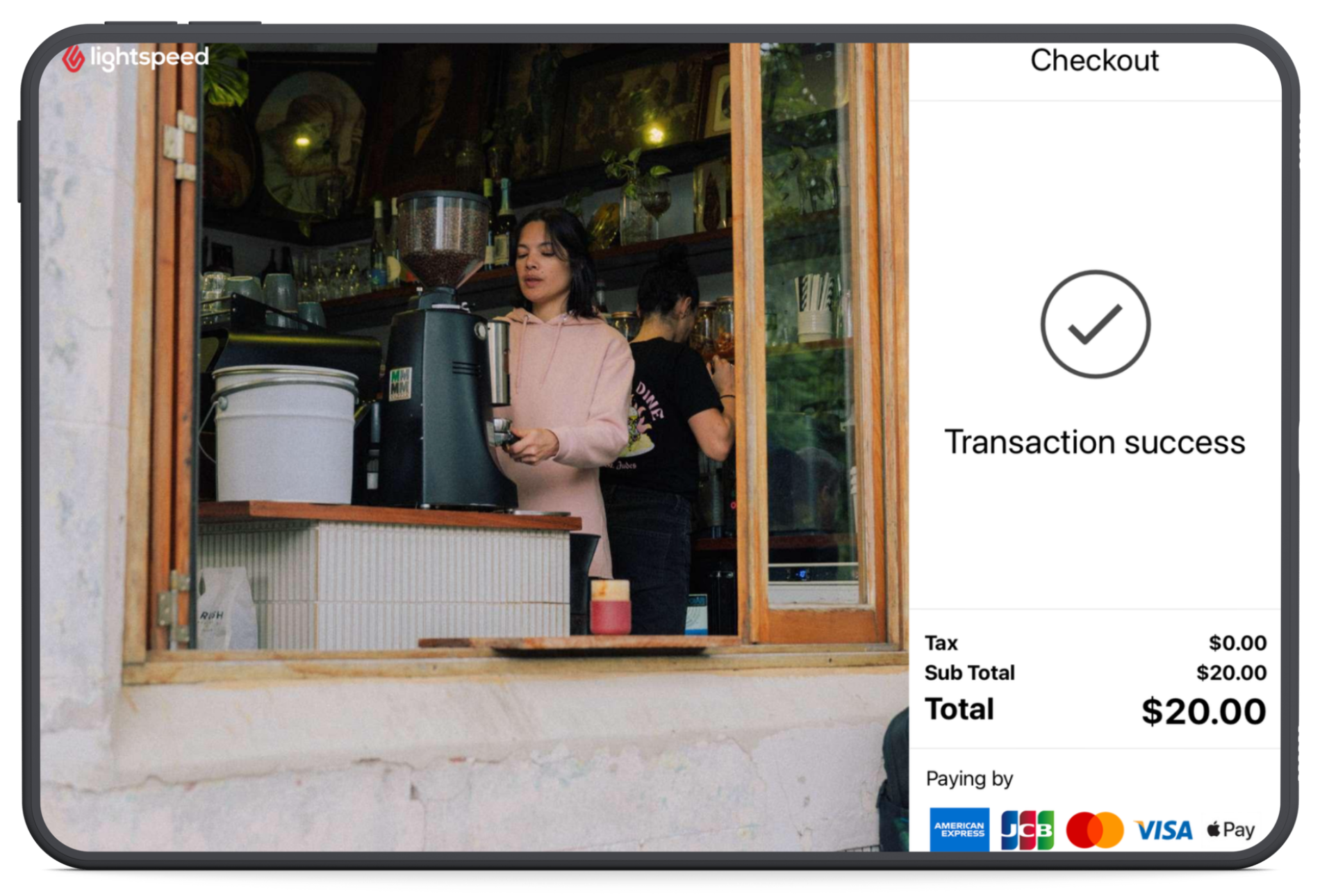 Transaction success display