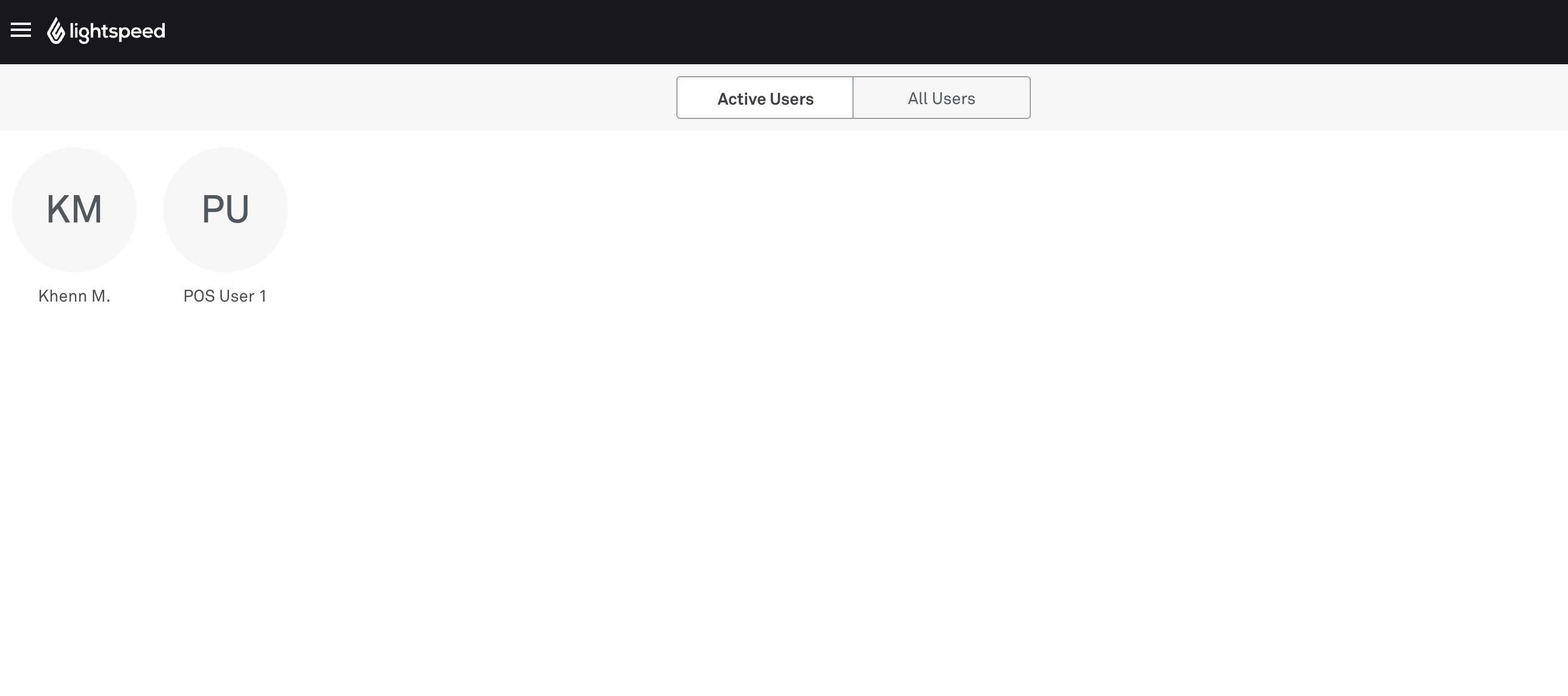 POS Users Tab