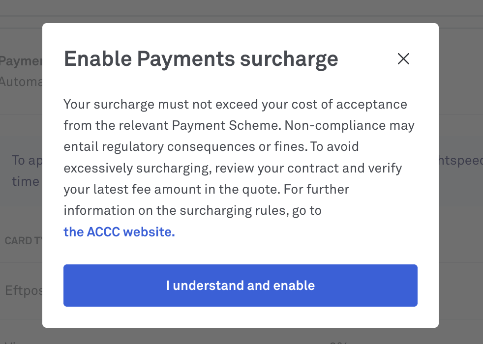LSP surcharge terms and conditions