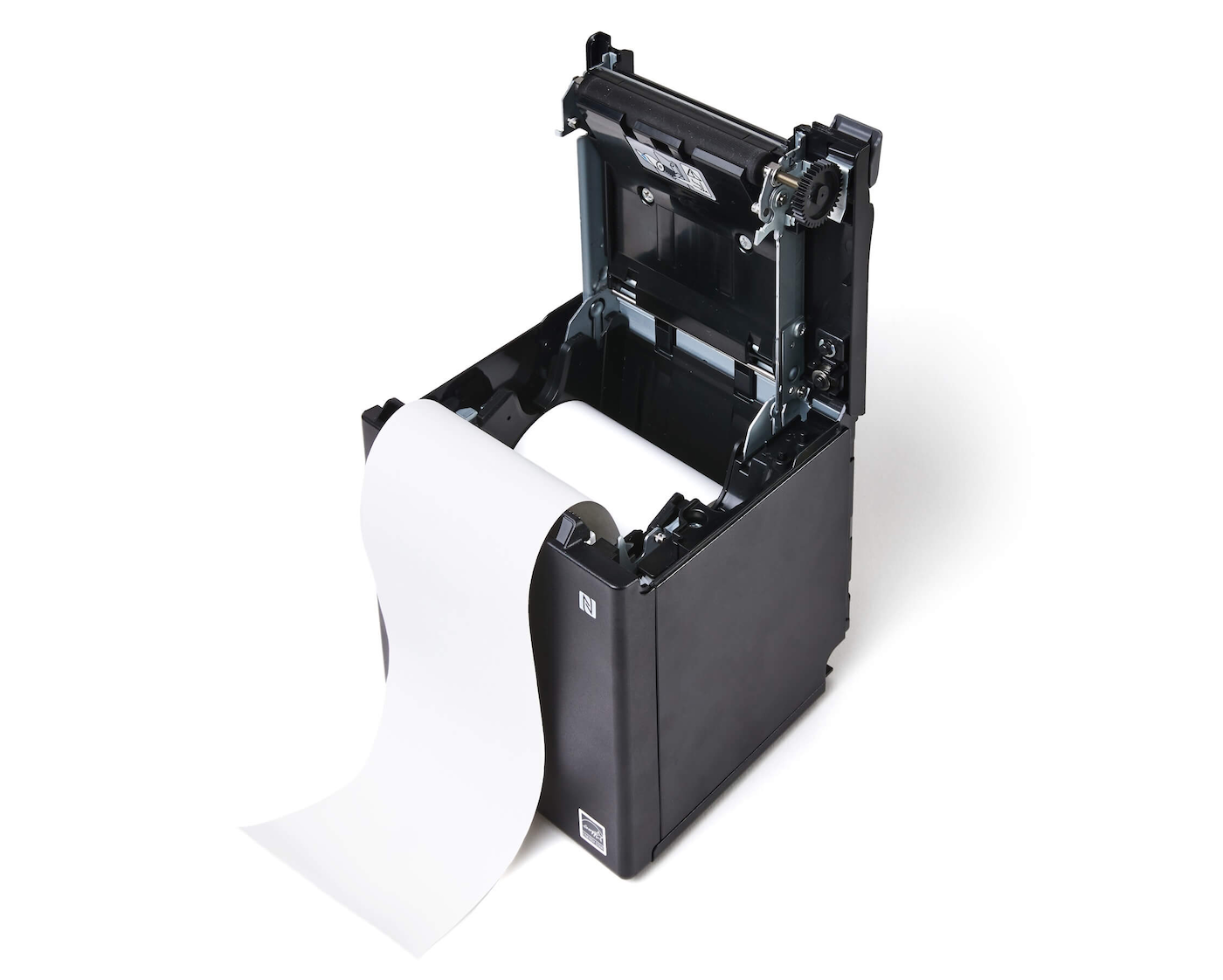 Image of Epson TM-M30 printer with a loaded paper roll