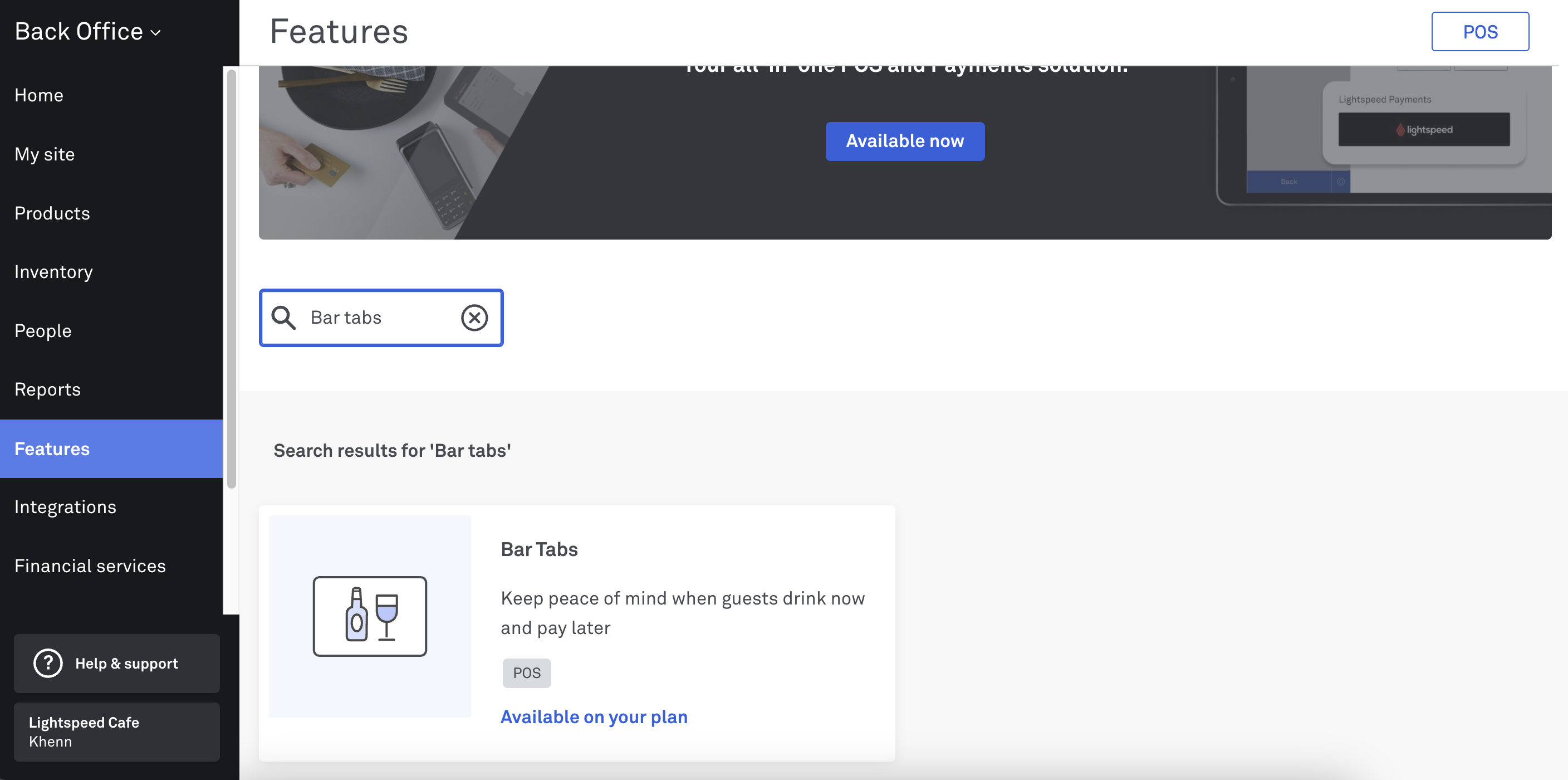 Bar tabs feature LSP