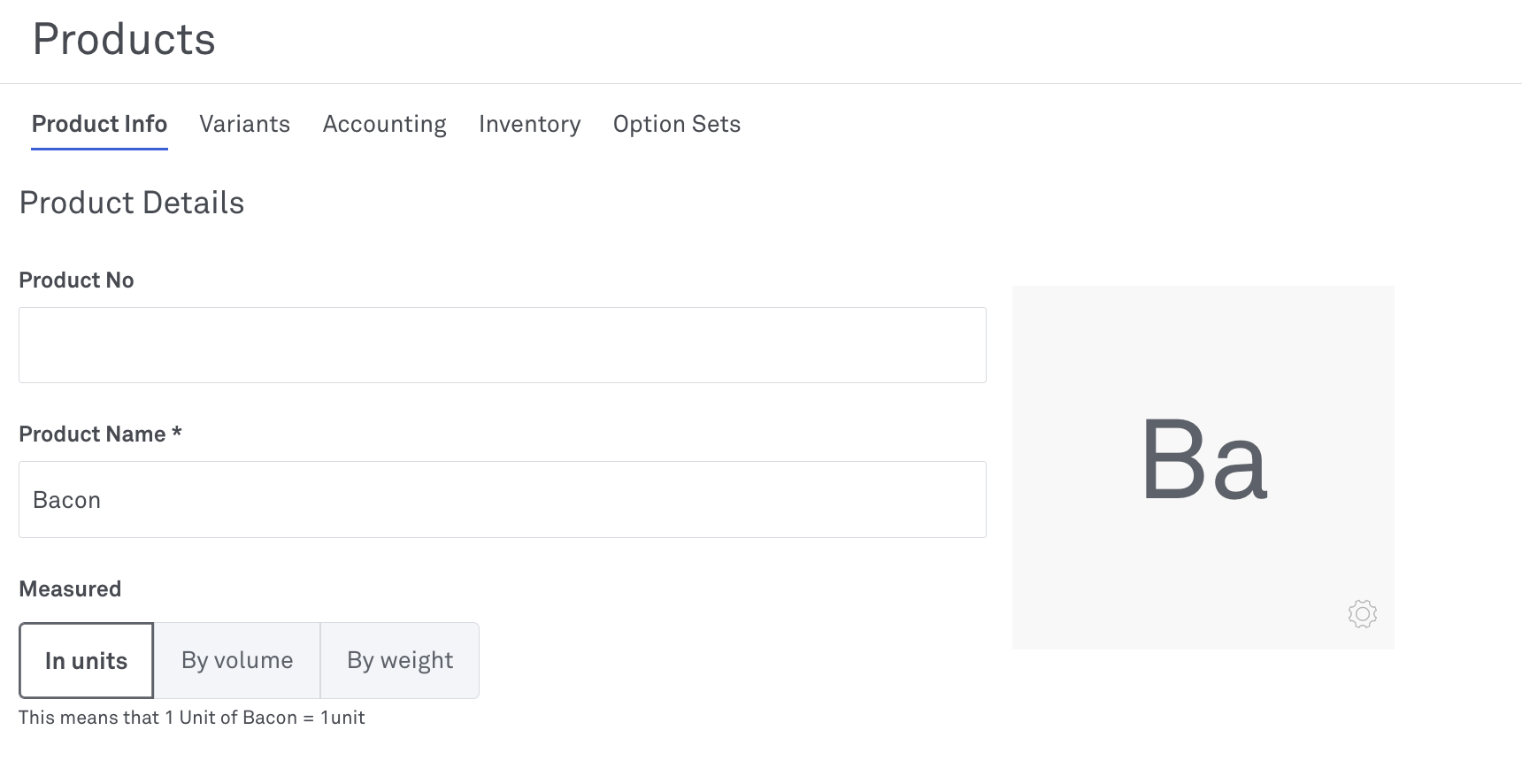 Add product info 