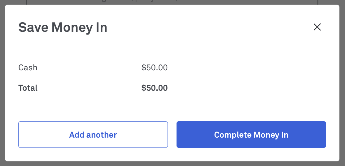 Complete Money In_POS