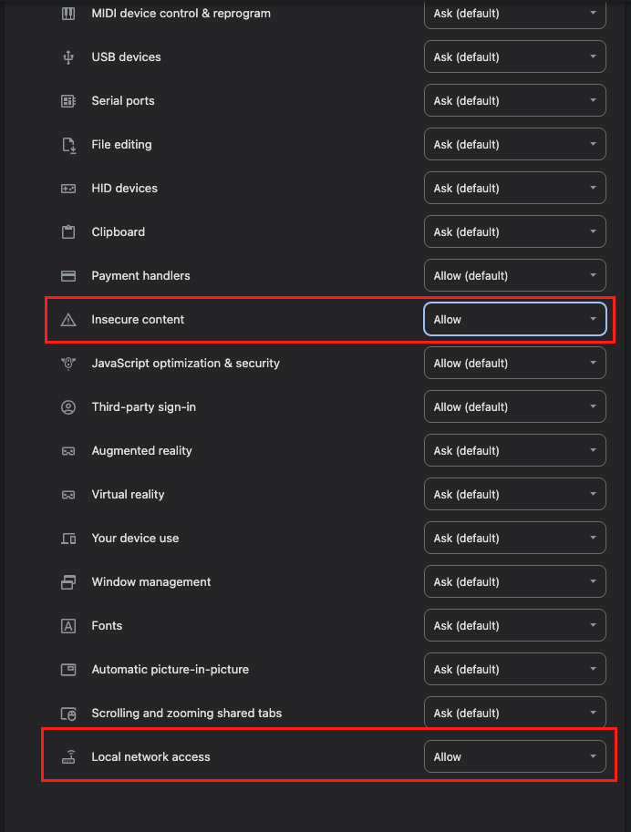 Intelligent printing settings for Chrome browser