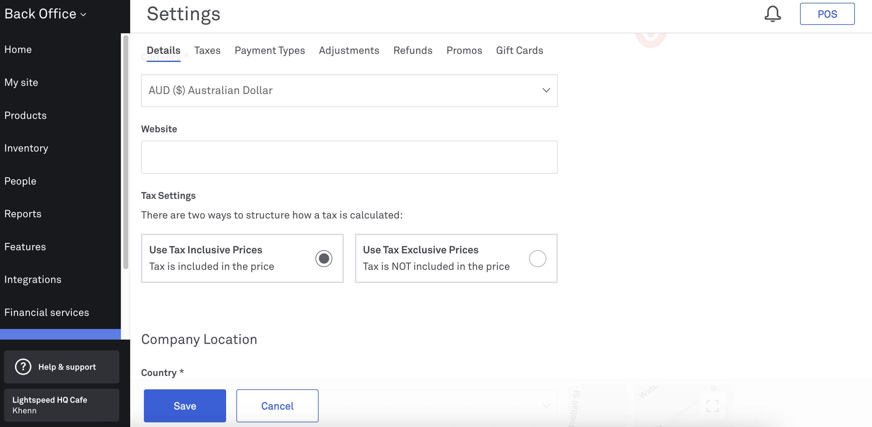 Tax Settings_Back Office