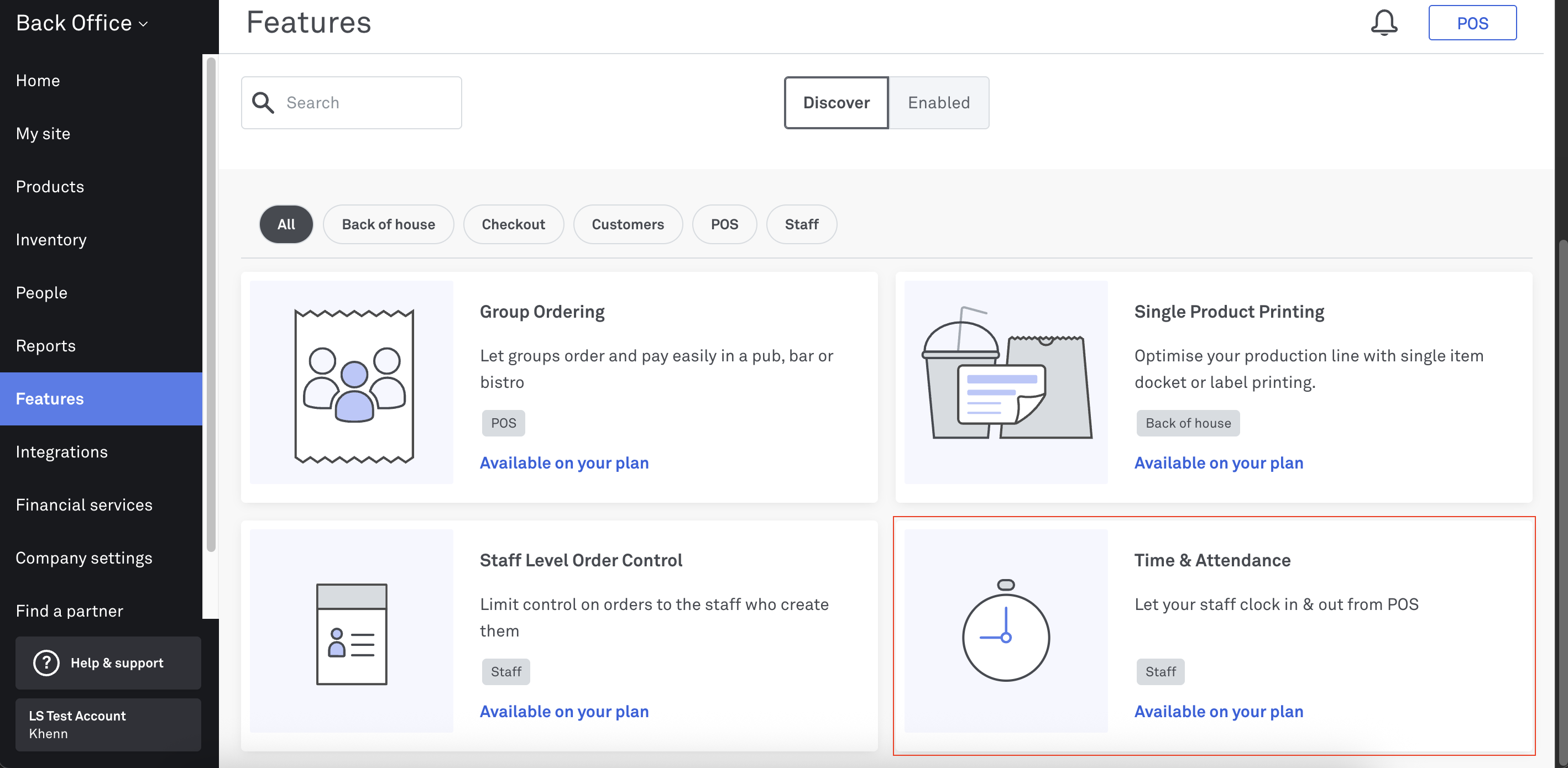 Time & Attendance feature_Back Office