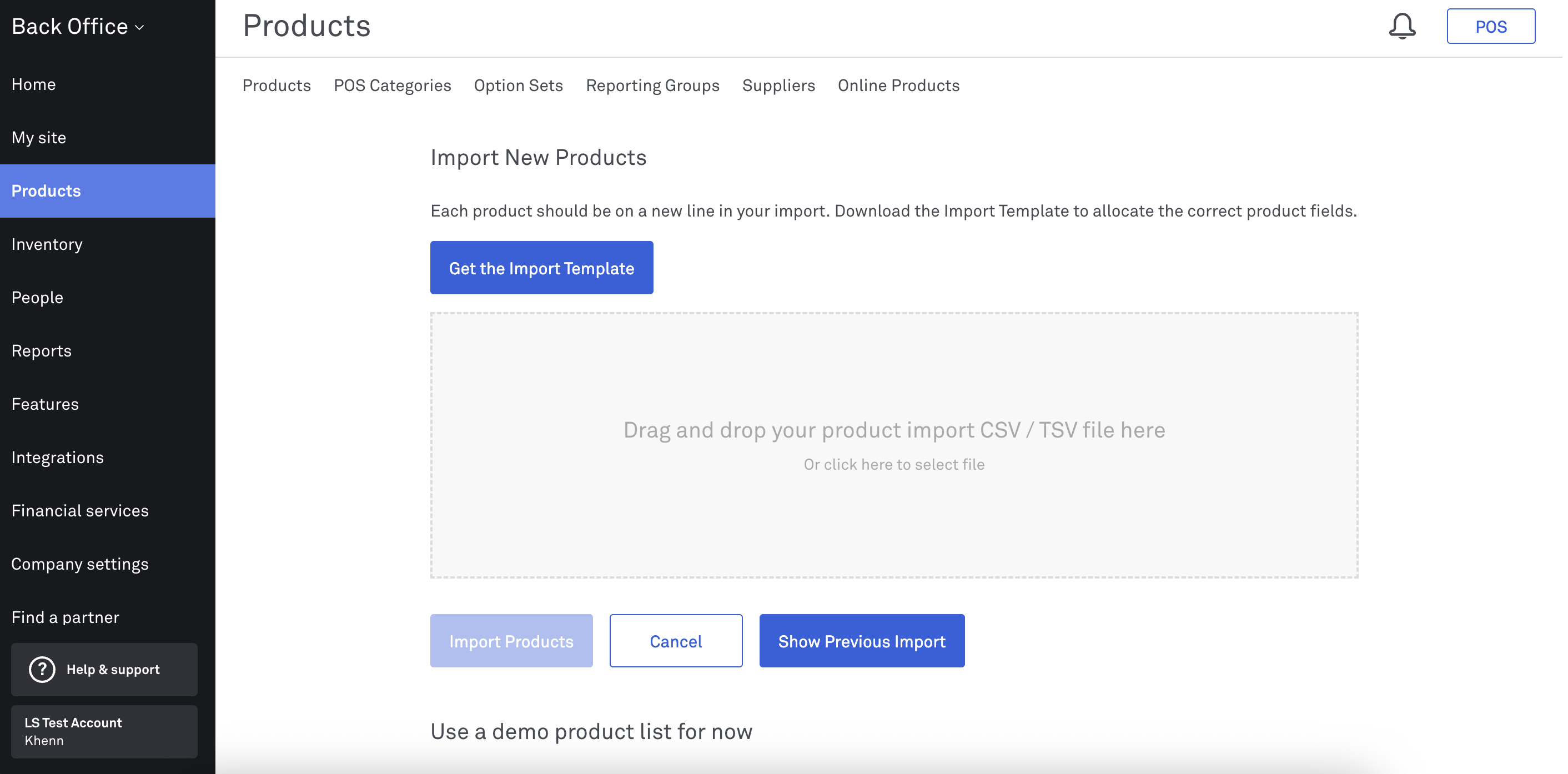 Import template_Back Office