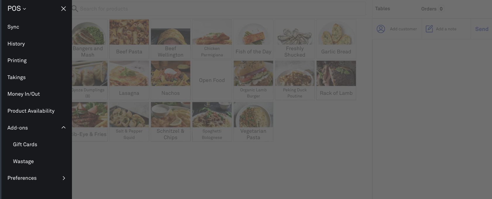 POS Add on option