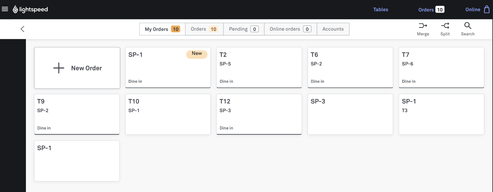 POS My Orders section