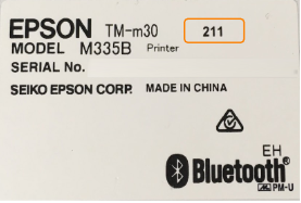 Image of a bluetooth epson printer sticker